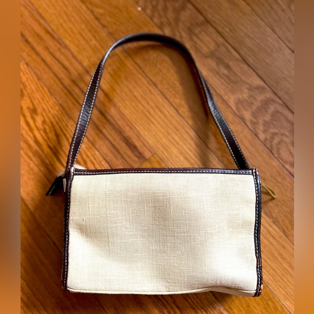 Y2K Lauren Ralph Lauren Canvas Shoulder Bag